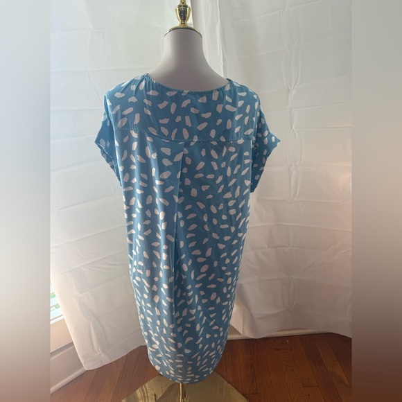 Umgee Blue and White Midi Dress - Picture 3 of 5